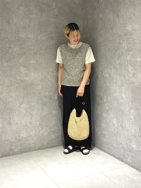 「URBAN RESEARCH DOORS（アーバンリサーチドアーズ）のBIRKENSTOCK　EXCLUSIVE ARIZONA WB(NR)（サンダル、ブラック系）」を使った、 コヤマ  ヒナタさん（レディース・164cm）の春コーディネート