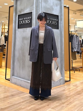 「URBAN RESEARCH DOORS（アーバンリサーチドアーズ）のアイテム（タンクトップ）」を使った、 コヤマ  ヒナタさん（レディース・164cm）の夏コーディネート
