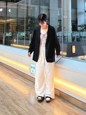 「URBAN RESEARCH DOORS（アーバンリサーチドアーズ）のアイテム（タンクトップ）」を使った、 コヤマ  ヒナタさん（レディース・164cm）の夏コーディネート