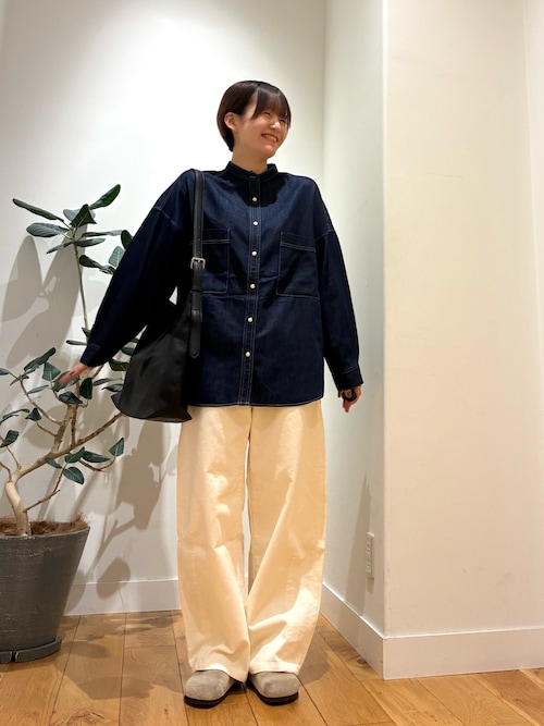 セール】デニムバンドカラーシャツ（シャツ/ブラウス）｜URBAN