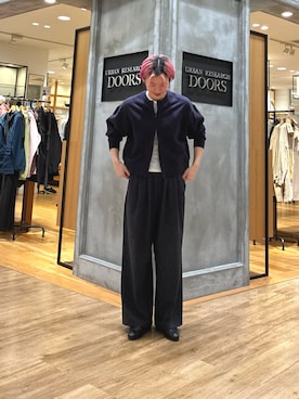 「RODE SKO（ロデスコ）の『MADE IN JAPAN』ELLA やわビットローファー（ローファー、ブラック系）」を使った、 コヤマ  ヒナタさん（レディース・164cm）の春コーディネート