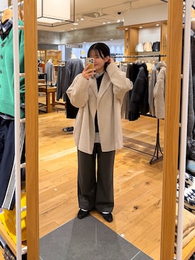 「アイテム（テーラードジャケット、ベージュ系）」を使った、 コヤマ  ヒナタさん（レディース・164cm）の秋コーディネート
