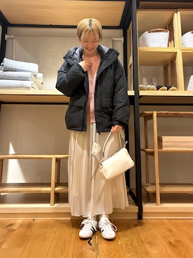 「アイテム（その他アウター、グレー系）」を使った、 コヤマ  ヒナタさん（レディース・164cm）の秋コーディネート