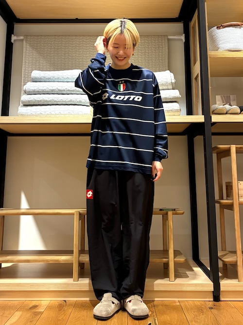 LOTTO（ロット） ワイドパンツ パンツ LOTTO LOGO NYLON PANTS メンズ