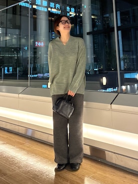 「完声パンツ」｜ コヤマ  ヒナタさん（レディース・164cm）の秋コーディネート