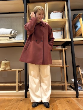 「アイテム（テーラードジャケット、レッド系）」を使った、 コヤマ  ヒナタさん（レディース・164cm）の秋コーディネート