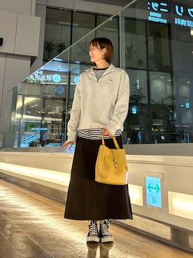 「ロングスカート」｜ コヤマ  ヒナタさん（レディース・163cm・20代）の秋コーディネート