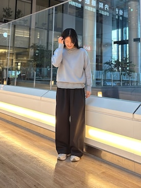 「FORK&SPOON（フォークアンドスプーン）のアイテム（その他パンツ）」を使った、 コヤマ  ヒナタさん（レディース・164cm）の秋コーディネート