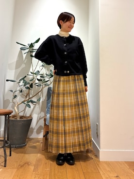 「URBAN RESEARCH DOORS（アーバンリサーチドアーズ）のソフトテレコタートルプルオーバー（Tシャツ/カットソー）」を使った、 コヤマ  ヒナタさん（レディース・164cm）の秋コーディネート