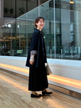「アイテム（ステンカラーコート）」を使った、 コヤマ  ヒナタさん（レディース・163cm）の秋コーディネート
