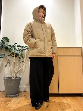 「EKAL（エカル）のアイテム」を使った、 コヤマ  ヒナタさん（レディース・164cm）の冬コーディネート