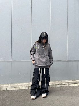 「DANKE SCHON（ダンケシェーン）のアイテム（スウェット）」を使った、にこるさん（レディース・154cm）の秋コーディネート