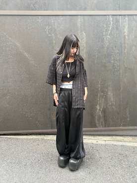 「DANKE SCHON（ダンケシェーン）のアイテム」を使った、にこるさん（レディース・154cm）の夏コーディネート