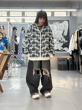 「WHITELAND（ホワイトランド）のアイテム（パンツ）」を使った、にこるさん（レディース・154cm）の秋コーディネート