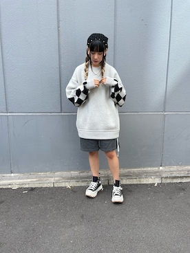 「BlackEyePatch（ブラックアイパッチ）のアイテム」を使った、にこるさん（レディース・154cm）の秋コーディネート