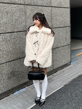 「アイテム（その他アウター）」を使った、ゆずさん（レディース・161cm）の秋コーディネート