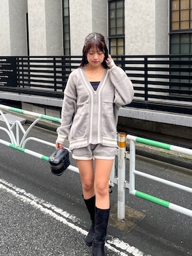「アイテム（セットアップ）」を使った、ゆずさん（レディース・161cm）の秋コーディネート