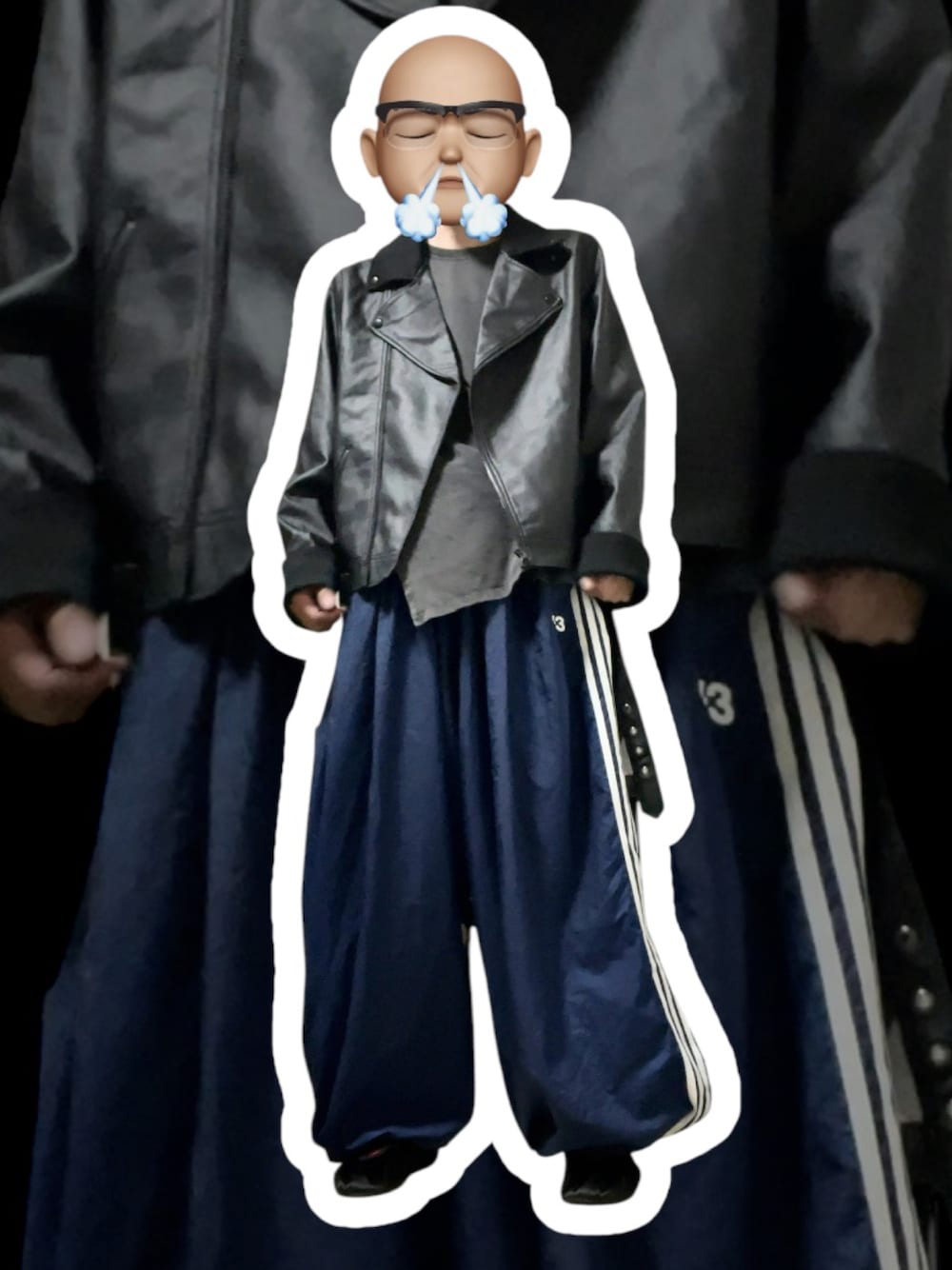 「ライダース、ライダースジャケット、ZARA、ザラ、バレエシューズ、バレリーナシューズ、ballet shoes、カジュアルコーデ、ジャケット」｜「antiquaのアイテム（ジャケット/アウター、ブラック系）」を使った、undertweetyさん（メンズ・175cm）の春コーディネートの1枚目の写真