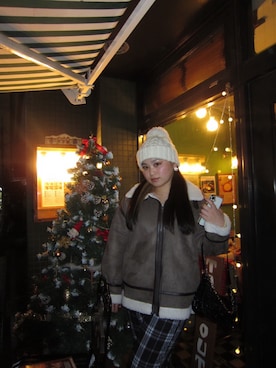 「Shine（シャイン）のアイテム」を使った、misorinさん（レディース・154cm）の冬コーディネート