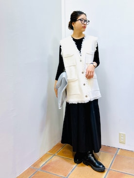 「MICALLE MICALLE（ミカーレミカーレ）のアイテム（ワンピース/ドレス）」を使った、kyokoさん（レディース・156cm）の秋コーディネート