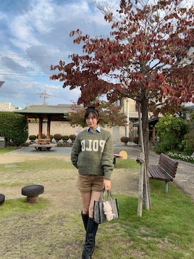 「POLO RALPH LAUREN（ポロ ラルフ ローレン）のアイテム」を使った、りんごさん（レディース・160cm）の秋コーディネート