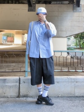 「HUF（ハフ）のアイテム」を使った、takuさん（メンズ・179cm）の夏コーディネート