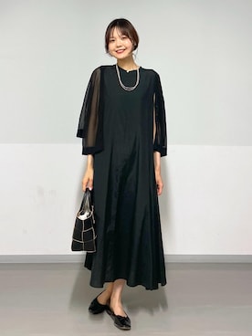 「SALON adam et rope'（サロン アダム エ ロペ）のアイテム（ワンピース/ドレス）」を使った、AZUMAさん（レディース・171cm）の夏コーディネート