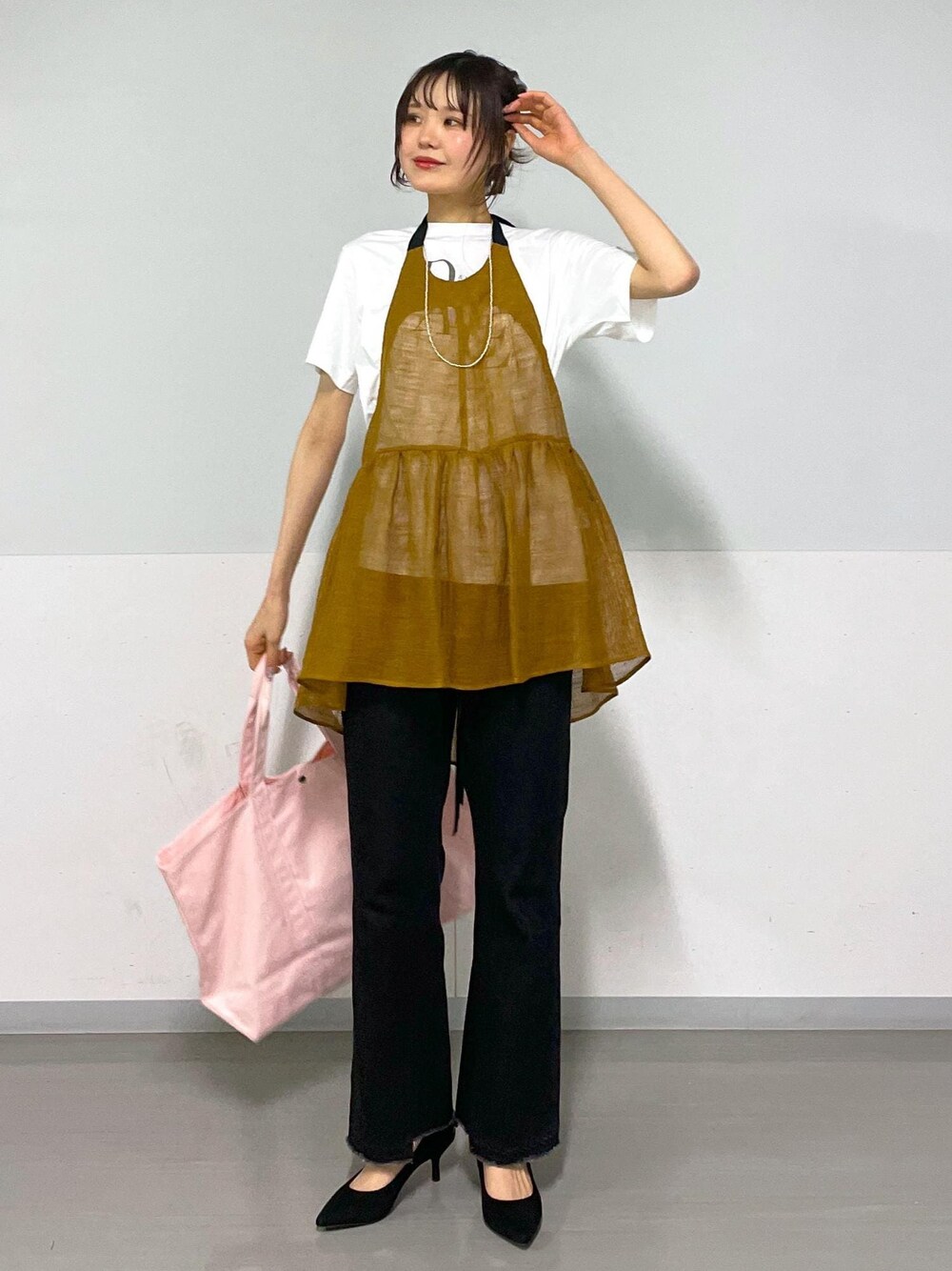 DELIY｜LINEN LENO WEAVE APRON スピックアンドスパン DELIY（デリー）】LINEN LENO WEAVE APRONを使った人気