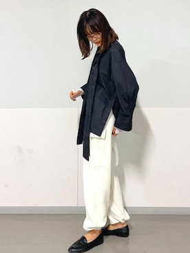「クリーミーコットン」｜AZUMAさん（レディース・171cm）の秋コーディネート