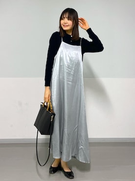 「クリーミーコットン」｜AZUMAさん（レディース・171cm）の冬コーディネート