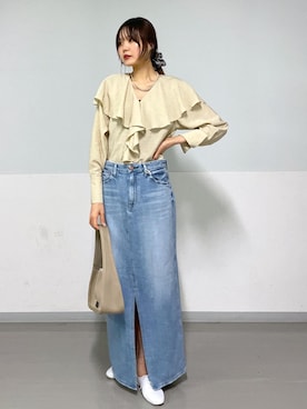 「アイテム（その他シューズ）」を使った、AZUMAさん（レディース・171cm・20代）の春コーディネート