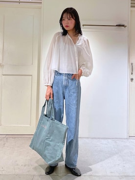 「SALON adam et rope'（サロン アダム エ ロペ）のアイテム」を使った、AZUMAさん（レディース・171cm）の夏コーディネート
