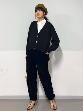 「クリーミーコットン」｜AZUMAさん（レディース・171cm）の秋コーディネート
