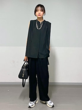 「SALON adam et rope'（サロン アダム エ ロペ）のアイテム」を使った、AZUMAさん（レディース・171cm）の夏コーディネート