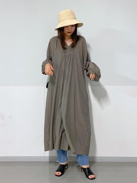 「BENELLI（ベネリ）のアイテム」を使った、AZUMAさん（レディース・171cm）の夏コーディネート