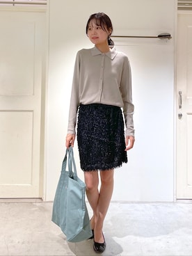 「SALON adam et rope'（サロン アダム エ ロペ）のアイテム」を使った、AZUMAさん（レディース・171cm）の夏コーディネート