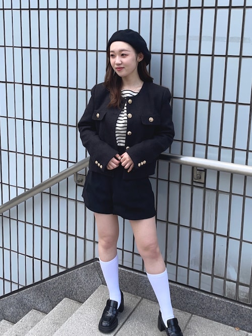 ZARA ベレー帽 リボン リボン ウール ベレー - ブラック | ZARA Japan / 日本