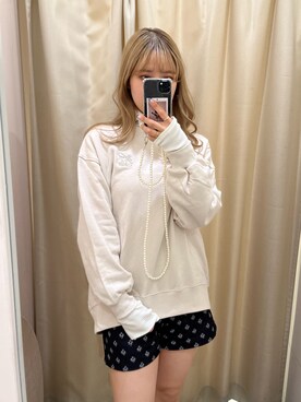 「one after another NICE CLAUP（ワンアフターアナザーナイスクラップ）のアイテム（スウェット）」を使った、emaさん（レディース・163cm）の秋コーディネート