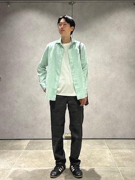 「SHIPS（シップス）のアイテム（バッグ）」を使った、大木さん（メンズ・174cm）の夏コーディネート