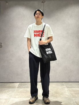 「SHIPS（シップス）のアイテム（バッグ）」を使った、大木さん（メンズ・174cm）の夏コーディネート