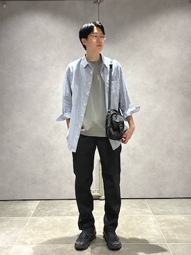 「SHIPS（シップス）のアイテム」を使った、大木さん（メンズ・174cm）の夏コーディネート