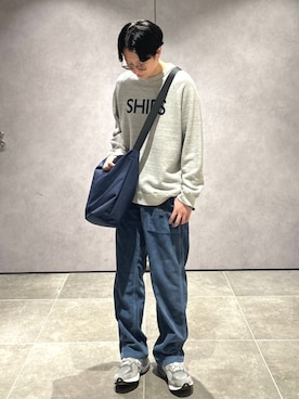「SHIPS（シップス）のアイテム」を使った、大木さん（メンズ・174cm）の秋コーディネート