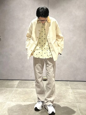 「Gramicci（グラミチ）のアイテム」を使った、大木さん（メンズ・174cm）の冬コーディネート