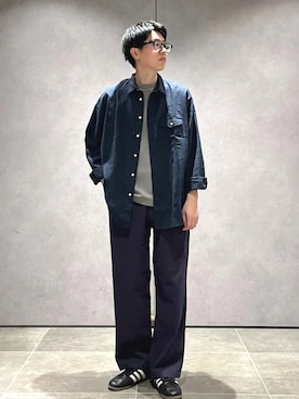 大木さん(メンズ・174cm)の春コーディネート