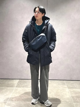 「シップス」｜「アイテム（ブルゾン）」を使った、大木さん（メンズ・174cm）の秋コーディネート