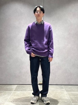 「SHIPS（シップス）のアイテム（シャツ/ブラウス）」を使った、大木さん（メンズ・174cm）の秋コーディネート