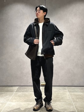「SHIPS（シップス）のアイテム（スニーカー）」を使った、大木さん（メンズ・174cm）の秋コーディネート