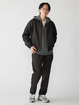 「シップス」｜「アイテム（ブルゾン）」を使った、大木さん（メンズ・174cm）の冬コーディネート