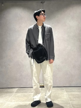 「SHIPS（シップス）のアイテム」を使った、大木さん（メンズ・174cm）の夏コーディネート