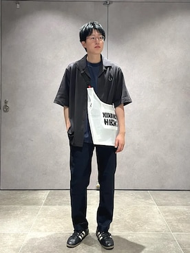 「SHIPS（シップス）のアイテム」を使った、大木さん（メンズ・174cm）の夏コーディネート